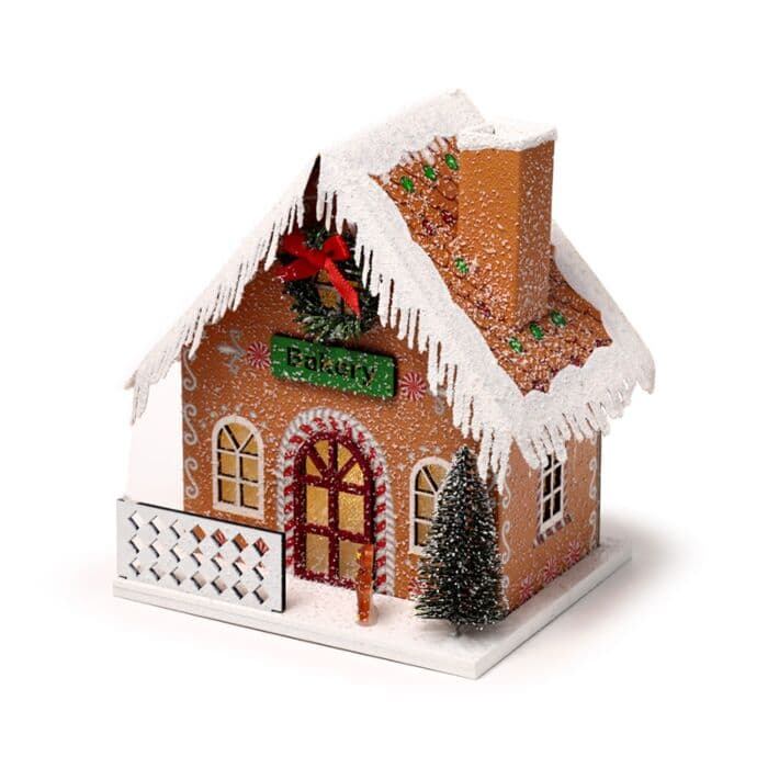 LED Decoration - Christmas Gingerbread Bakery - View 2